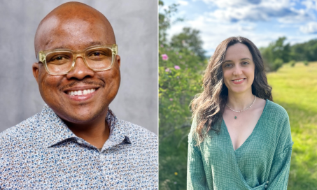 Split photo of Itumeleng Moroenyane and Ezgi Mehmetoglu Boz